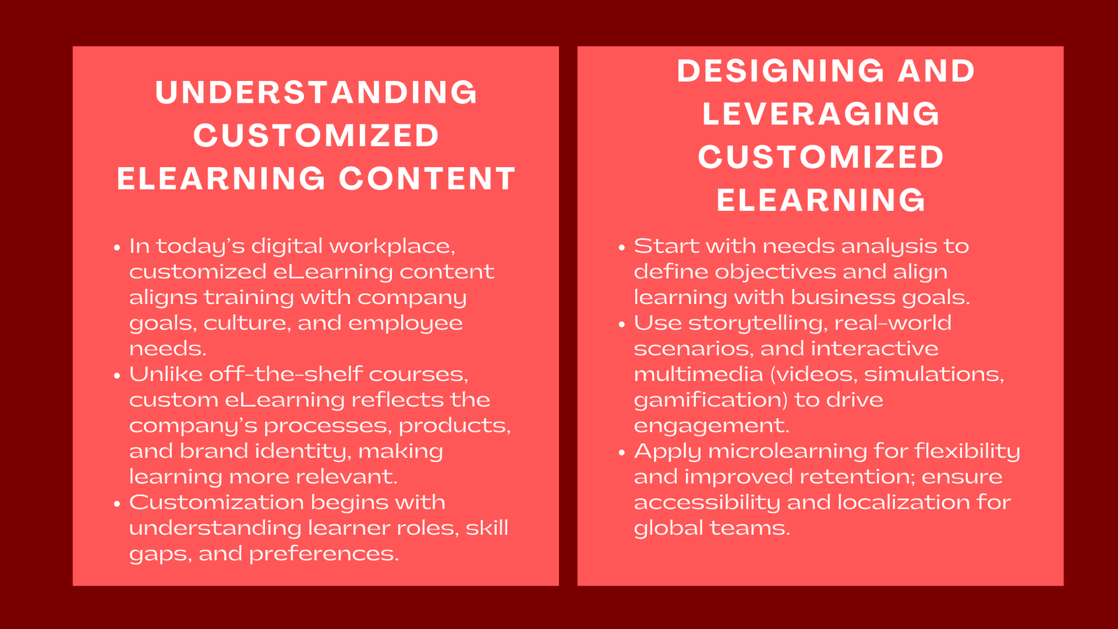 Customized eLearning Content How to Tailor Training to Your Organization