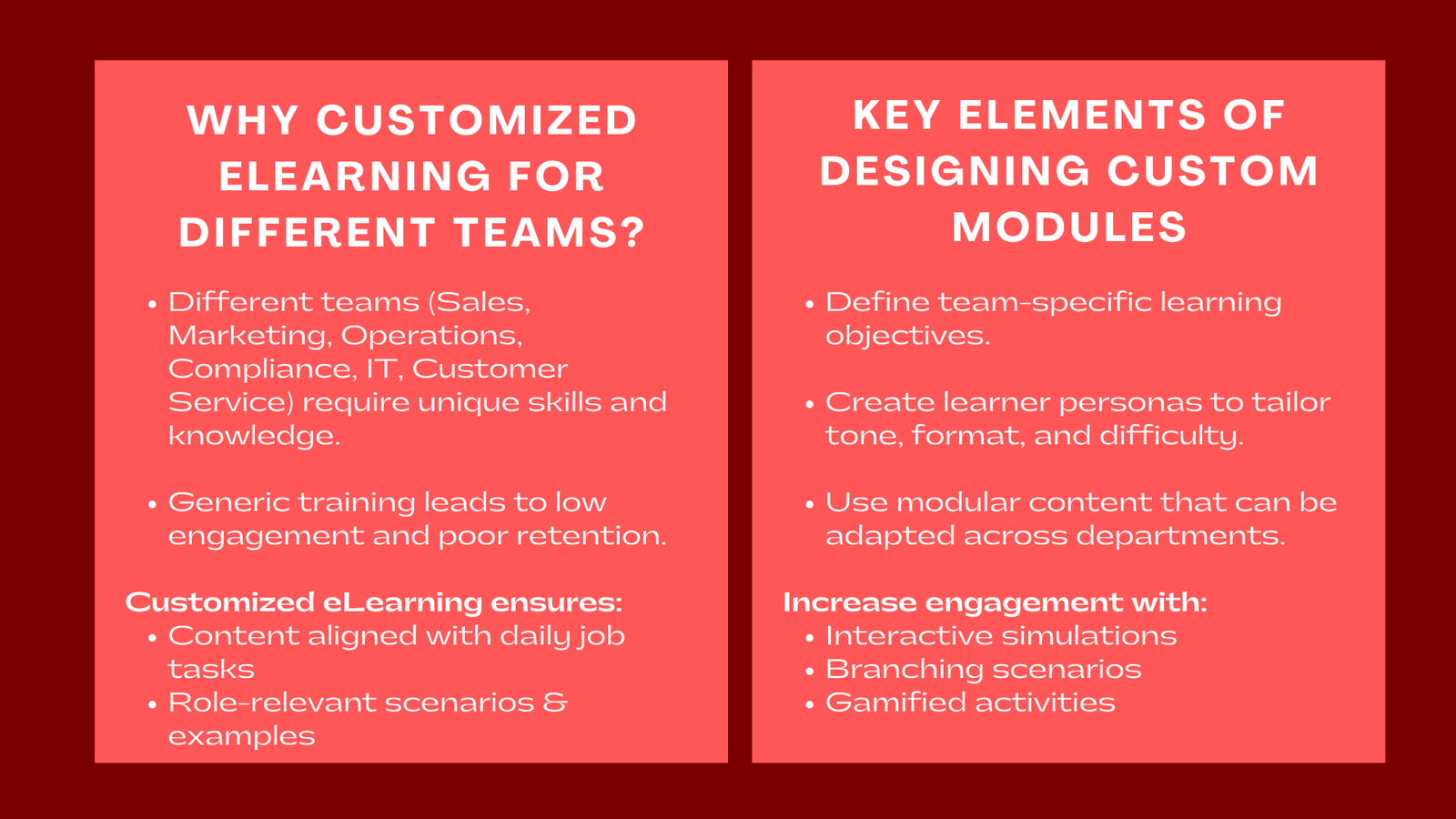 How to Develop Customized eLearning Modules for Different Teams