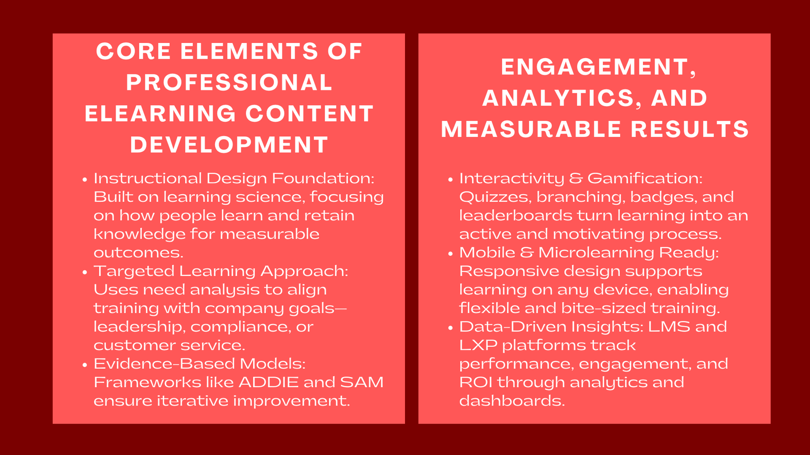 Key Features of Professional eLearning Content Development Services