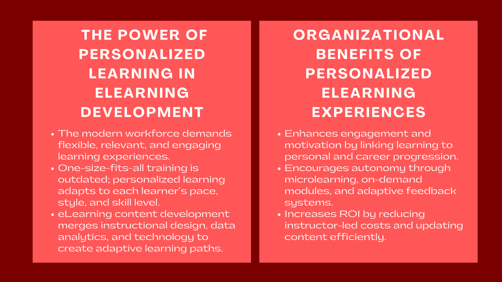 Personalized Learning Experiences with eLearning Content Development